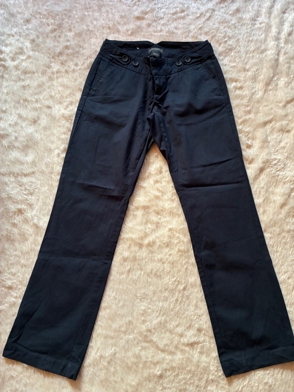 Banana Republic Black Straight-Leg Pants